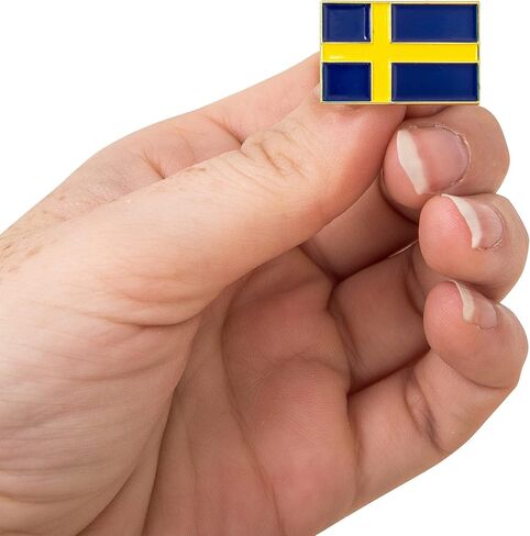 Desert Cactus Sweden Lapel Pin Country Enamel Made of Metal Souvenir Hat Men Women Patriotic Swedish (Waving Flag Lapel Pin) in Saudi Arabia