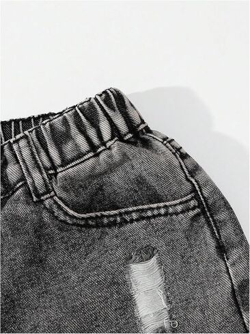 Gorglitter Girl's Wide Lead Jeans Print Butterfly Y2K Denim Bants Streetwear in Kuwait