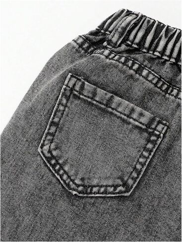 Gorglitter Girl's Wide Lead Jeans Print Butterfly Y2K Denim Bants Streetwear in Kuwait