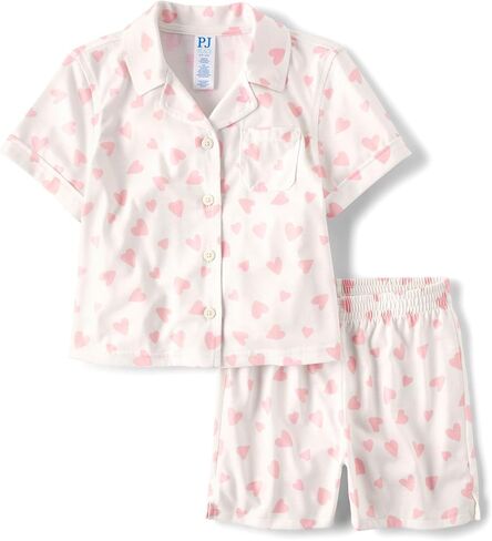 The Children's Place Girls Sleeve Top and Shorts 2 Piece Pajama Set in Saudi Arabia