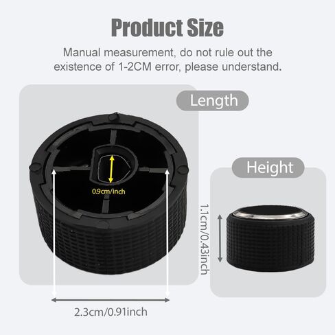 2PCS Car Rear Radio Volume Control Knob, Control Buttons, Radio Repair Kit Replacement Button, Car Rear Audio Dial Tuner Auto Accessories for Chevy GMC Buick, Replace OEM# 22912547 in Saudi Arabia