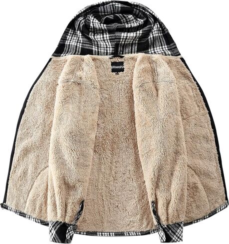 elesuit النسائية الكاملة zip fleece flannel سترة منقوشة مقنعين sherpa lind هوديس للنساء in Kuwait