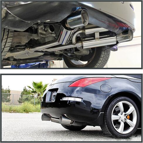 مواصفات توليف العادم المزدوج المقاوم للصدأ متوافق مع 2003-2009 نيسان 350Z Z33 Fairlady Z in Saudi Arabia