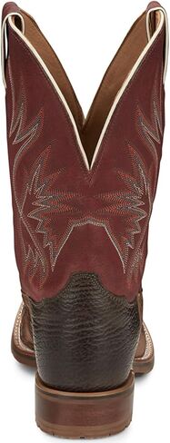 Tony Lama Men's Prescott Exotic Pirarucu Western Boot Broad Square Toe - Ep6097 in Saudi Arabia