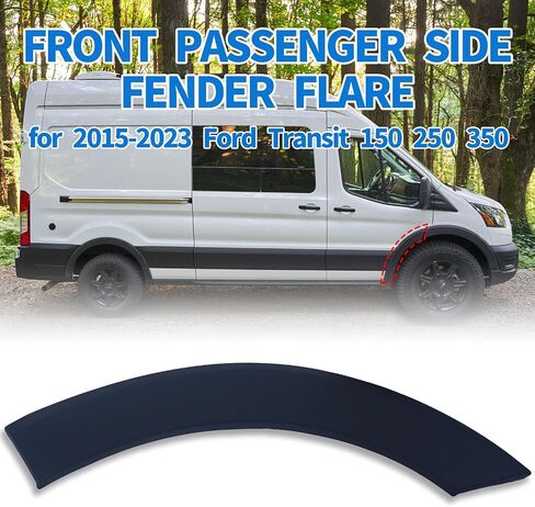 Rear Right Fender Flare for Transit 150 250 350 2015-2023, Wheel Arch Molding Trim Splash Guard Accessories, Replace OEM # CK4Z61280K96AC, FO1791121, Passenger Side, 1PC in Kuwait