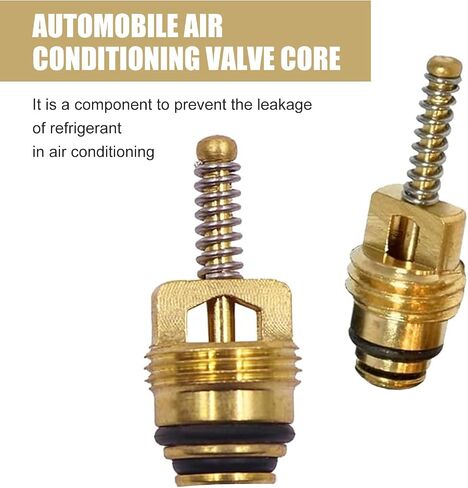 MLY 7PCS Air Conditioning Valve Core Kit, AC High & Low Pressure Port Caps, Anti-Leakage AC Valve Cores Caps & Valve Stem Cores, Compatible for Car & HVAC AC Systems (Black) in Saudi Arabia
