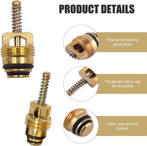 MLY 7PCS Air Conditioning Valve Core Kit, AC High & Low Pressure Port Caps, Anti-Leakage AC Valve Cores Caps & Valve Stem Cores, Compatible for Car & HVAC AC Systems (Black) in Saudi Arabia