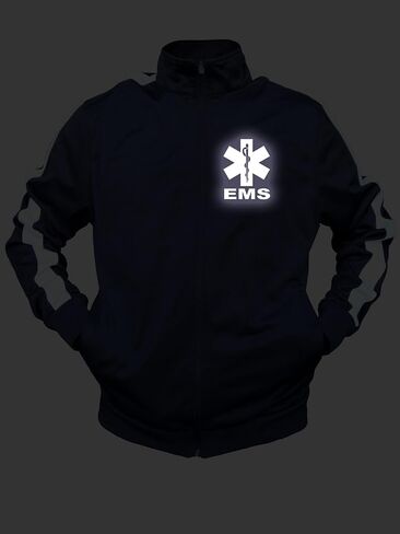 Smart People Clothing EMS Track Jacket with Reflective Decorations Front and Back. in Saudi Arabia