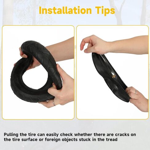 HIAORS 10x2.125 Scooter Tire and Inner Tube Replacement for Segway D40X F20 F25 F30 F40 E-Scooter, 10 inch Electric Scooter Tires for Gotrax G4 GXL V2 Kickscooter Tricycle with Bent Valve Stem(2 Pack) in Saudi Arabia