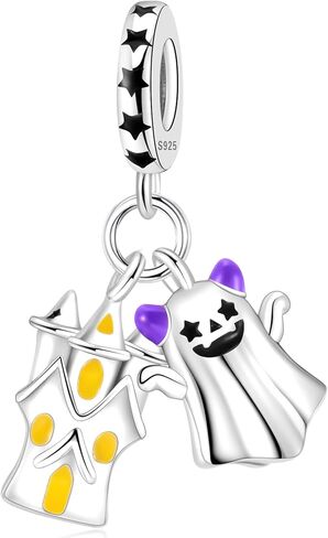 Halloween Charm Fit Women Bracelet Necklaces Fashion Gifts 925 Sterling Silver DIY Jewelry in Saudi Arabia