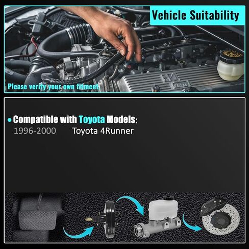 M390367 PartsFlow Brake Master Cylinder compatible with Toyota 4runner 1996 1997 1998 1999 2000 V6 3.4L L4 2.7L 130.44727 472013D380 in Saudi Arabia