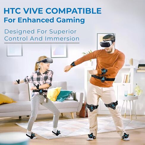 Skywin VR Tracker Belt, Hand Strap, and Protective Silicon Skins for HTC Vive System Tracker Pucks - Adjustable Belt, Straps, Protective Skins for VR Vive Trackers (1 Belt + 2 Hand Straps + 2 Skins) in Saudi Arabia