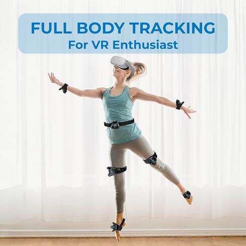 Skywin VR Tracker Belt, Hand Strap, and Protective Silicon Skins for HTC Vive System Tracker Pucks - Adjustable Belt, Straps, Protective Skins for VR Vive Trackers (1 Belt + 2 Hand Straps + 2 Skins) in Saudi Arabia