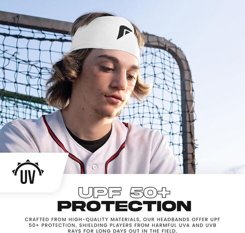 Franklin Sports Baseball + عصابة رأس الكرة اللينة - تمرين البالغين + عصابات رياضية للرجال + نساء - عرق الفتل للتشغيل + التمرين - حجم واحد يناسب أكثر in Kuwait