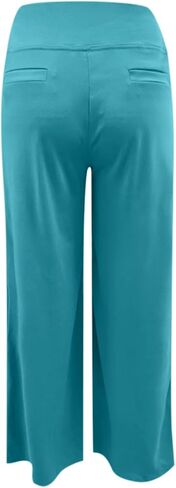 Work Pants Women Stretch Yoga Dress Pants Business Casual High Waisted Trousers Comfy Wide Leg Office Slacks in Saudi Arabia
