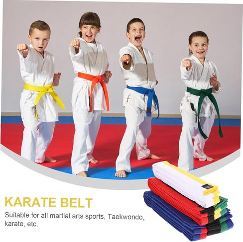6pcs Martial Arts Belts Taekwondo Belts for Boys and Girls Teens Adults Karate Uniform in Saudi Arabia
