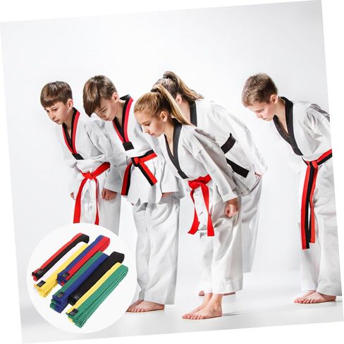 6pcs Martial Arts Belts Taekwondo Belts for Boys and Girls Teens Adults Karate Uniform in Saudi Arabia
