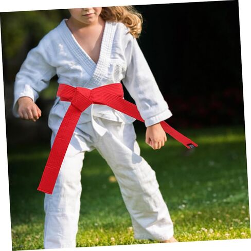 3Pcs Taekwondo Belts Set Cotton Martial Arts Waistbands Adjustable Features for Boys and Girls and Adults for Karate Training and Competitions in Saudi Arabia