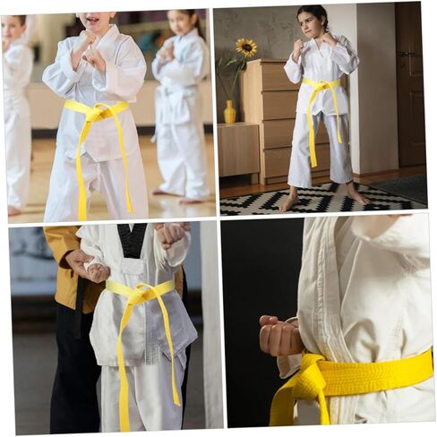 Colored Taekwondo Belt Durable Martial Arts Waist Belt for Men Women for Karate Training for Various Martial Arts Styles in Saudi Arabia