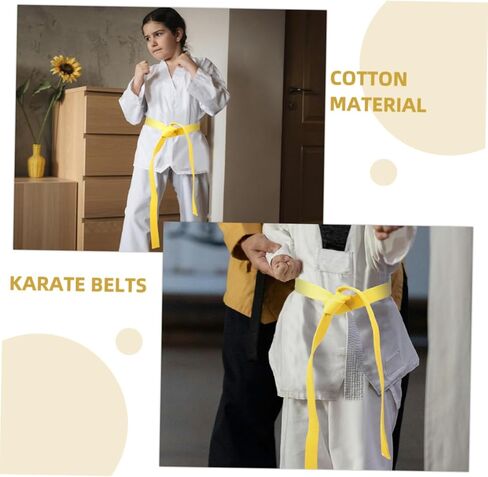 Colored Taekwondo Belt Durable Martial Arts Waist Belt for Men Women for Karate Training for Various Martial Arts Styles in Saudi Arabia