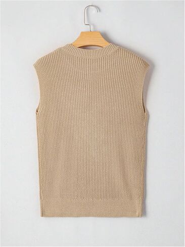 SweatyRocks Women's Sweater Vest Embroidery Sleeveless Pullover Kint Sweater in Saudi Arabia