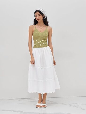 عصير التفاح المتماسكة للنساء V-neck Floral Cropless Top Olcyfeless Y2K Estrudy in Saudi Arabia