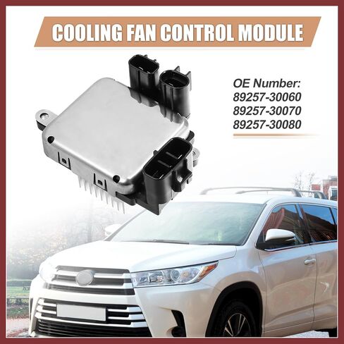 Engine Cooling Fan Controller for Toyota Avalon Camry Highlander RAV4 Sienna Venza Cooling Fan Control Module Replaces 89257-30060 89257-30070 89257-30080 Replace Parts in Saudi Arabia