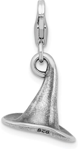 Sterling Silver Witch Hat Lobster Clasp Charm in Saudi Arabia