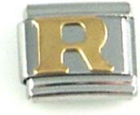 Sexy Sparkles Letter R Italian Charm Bracelet Link in Saudi Arabia