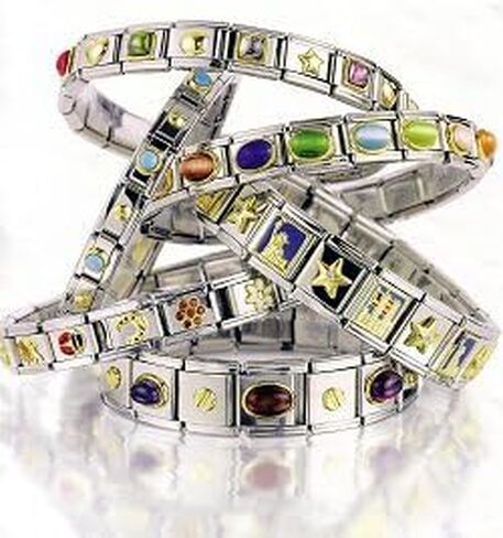 Sexy Sparkles Letter R Italian Charm Bracelet Link in Saudi Arabia