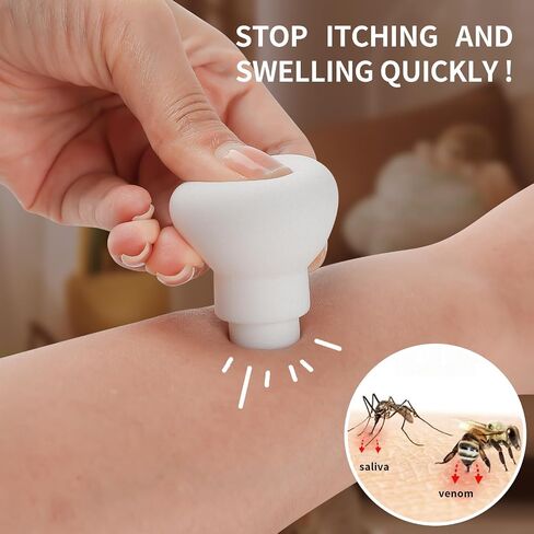 Bug Bite Suction Tool - Bug Bites and Bee/Wasp Stings, Portable Bite & Sting First Aid,Silicone,Chemical Free,Summer Essentials for Kids & Adults,White Green in Saudi Arabia