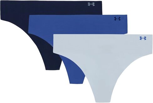 Under Under Armor Womens 3 puk pure stretch no show thong infereal و comfort طوال اليوم وملاءمة فائقة النعومة in Kuwait