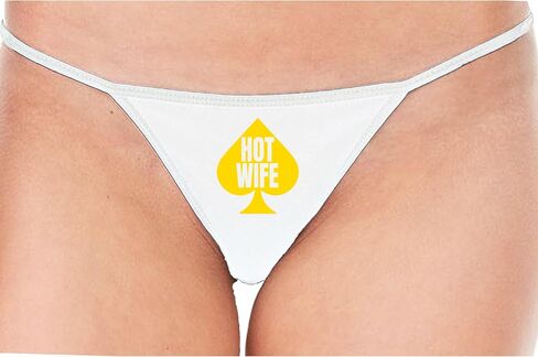 Knaughty Knickers زوجة ساخنة لملكة البستوني مشتركة Fixen BBC Loverf White String Thong الكبار Flirty متعة in Saudi Arabia