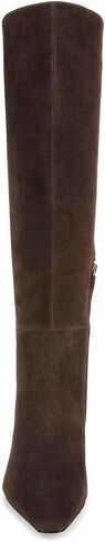 Coutgo Womens Knee High Boots Closed Pointed Toe Chunky Heel Tall Boots Side Zipper Fall Dress Boot Shoes in Saudi Arabia