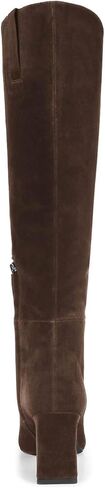 Coutgo Womens Knee High Boots Closed Pointed Toe Chunky Heel Tall Boots Side Zipper Fall Dress Boot Shoes in Saudi Arabia