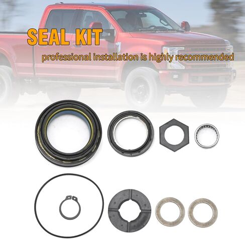 50381 Outer Axle Knuckle Tube Dust Seal Inner Tube Seal Thrust Washer Seals Kit, Replacement for Ford Super Duty Excursion F Series 250 350 450 550 1998-2005, Replaces 47766 in Saudi Arabia