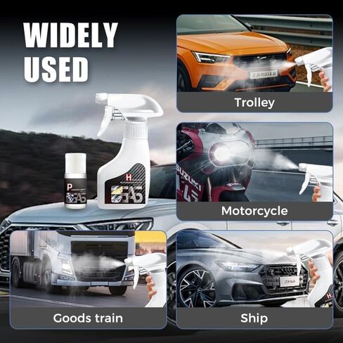 سائل ترميم المصابيح الأمامية للسيارات مؤكسدة ، 2025 مجموعة ترميم المصباح الأمامي ، ومنظف المصباح الأمامي للسيارات ومجموعة طلاء مرمم للمصابيح الأمامية الغائمة جميع أنواع المركبات in Kuwait