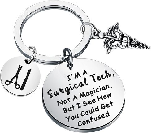 ENSIANTH Surgical Tech Keychain Surgical Technologist Gift Gift for Surgical Nurse Medical Student Graduation Gift (Surgical Tech) in Saudi Arabia