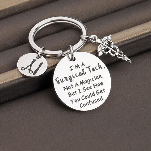 ENSIANTH Surgical Tech Keychain Surgical Technologist Gift Gift for Surgical Nurse Medical Student Graduation Gift (Surgical Tech) in Saudi Arabia