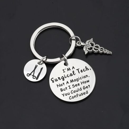 ENSIANTH Surgical Tech Keychain Surgical Technologist Gift Gift for Surgical Nurse Medical Student Graduation Gift (Surgical Tech) in Saudi Arabia
