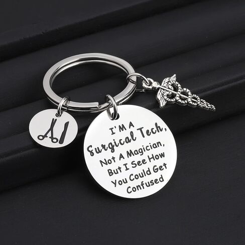 ENSIANTH Surgical Tech Keychain Surgical Technologist Gift Gift for Surgical Nurse Medical Student Graduation Gift (Surgical Tech) in Saudi Arabia
