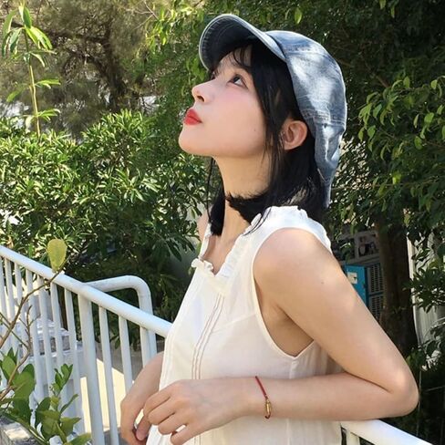 دنيم كوكب بوي للنساء ، قبعة بيريت الصيفية القطن القطن مع Visor 8 لوحات Ivy Gatsby Cabbie Capbie Cap in Kuwait