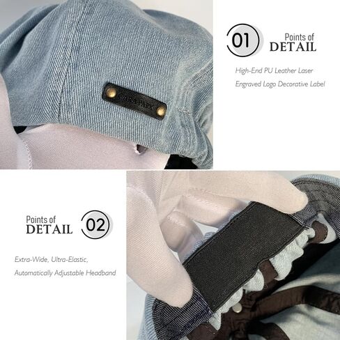 دنيم كوكب بوي للنساء ، قبعة بيريت الصيفية القطن القطن مع Visor 8 لوحات Ivy Gatsby Cabbie Capbie Cap in Kuwait