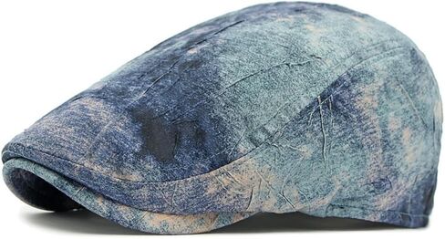 Newsboy Cap for Men Women, Ivy Gatsby Cabbie Driving Cap Summer Starry Sky Color Beret Hat in Kuwait