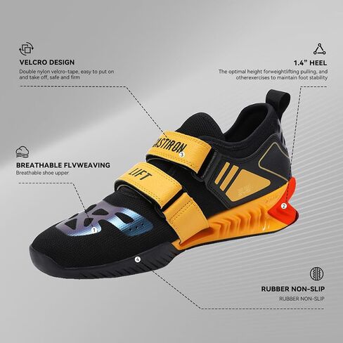 Weightlifting Shoes, Powerlifting Shoes Gym Shoes for Crossfit Lifting Footwear, Weight Lifting Shoes for Heavy Lifting Deadlifting Weight Training, Squat Shoe for Men Women in Saudi Arabia