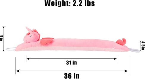 Under Door Draft Stopper Decorative Wind Stopper 36 inch for Door & Window, Weighted Animal Air Draft Stopper Snake Noise Blocker for Bottom of Door with Hanging Loops - Unicorn in Saudi Arabia