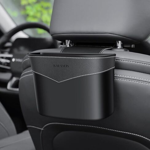 سلة المهملات CAN MINI TRASH STHERENIZER مع أكياس القمامة البلاستيكية أكياس السيارات الصغيرة صندوق القمامة للمكتب المنزلي للسيارات باب السيارة الإكسسوارات في المقعد الخلفي (CAN TRASH CAN) in Kuwait