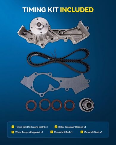PHILTOP Timing Belt Kit for 2000-2004 Xterra 3.3L, 1999-2004 Frontier 3.3L, 1996-2000 Pathfinder 3.3L, 1997-2000 QX4 3.3L Engine Timing Belt Kit in Saudi Arabia