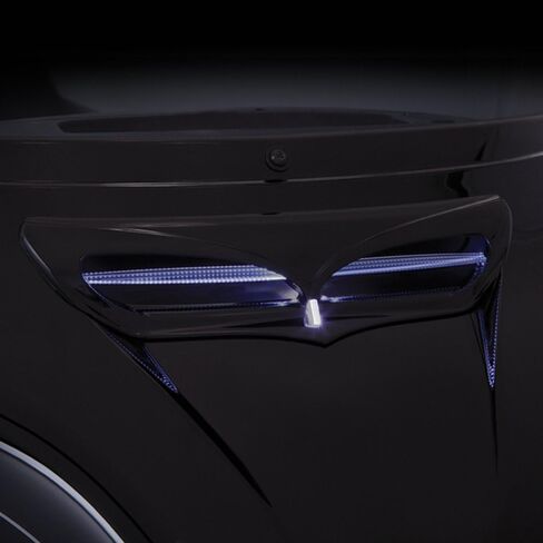Ciro Fairing '14 -up Harley-Davidson Vent Trim-LED Lighted ، Chrome Finish 40010 in Kuwait