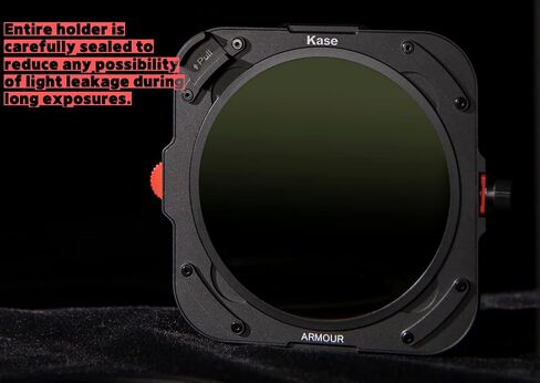 Kase Armour Entry Level Filter Kit,Include Magnetic 100mm Metal Square Filter Holder & 95mm Magnetic CPL/ND64 Filters & 100x150mm Soft GND0.9 Filter & 67/72/77/82mm Adapters Rings in Saudi Arabia